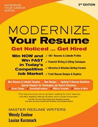 Modernize Your Resume, 3rd Edition by Wendy Enelow; Louise Kursmark — cover